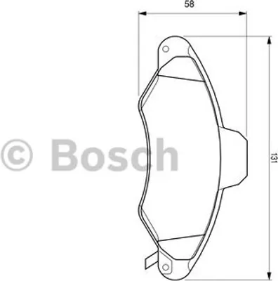 Produktbild von Bosch Bremsbelagsatz, Scheibenbremse  0 986 424 644