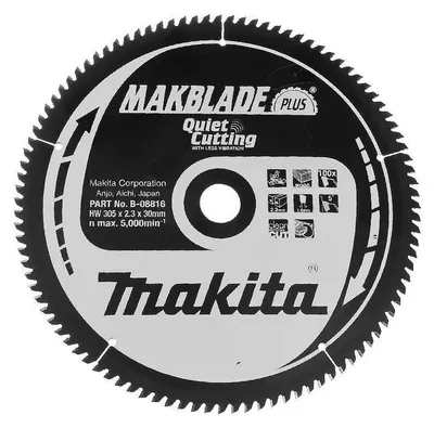 Image de Lame MAKITA B-08816 Makblade Plus 305 x 30 100T Bois