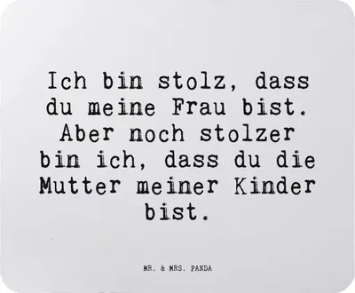 Produktbild von Mr. & Mrs. Panda Mouse Pad Ich bin stolz, dass... - Aquarellblau - Geschenk, Ehefrau Spruch, pc mauspad, mousepad, Freundin, Geburt, Sprüche, Tochter, Partner, laptop