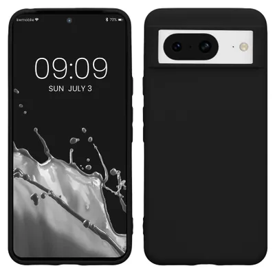 Produktbild von kwmobile Handyhülle für Google Pixel 8 Hülle - TPU Case - Kabelloses Laden - Schutzhülle Cover in Schwarz matt