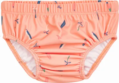 Productafbeelding van Playshoes Unisex babybadlaken, zwemluier voor peuters, roze met palmprint, maat 62-68
