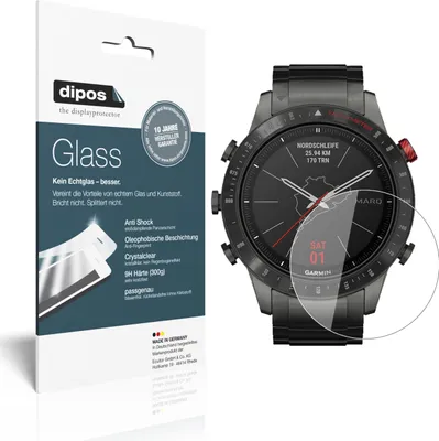 Produktbild von 1x Schutzfolie für Garmin MARQ Driver - Anti-Shock 9H Folie dipos Glass Kunststoffglas