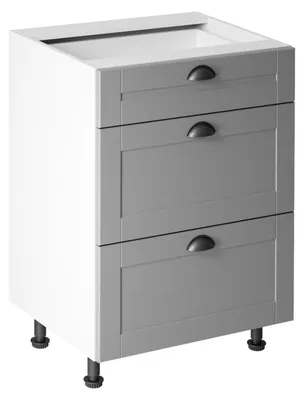Produktbild von LUMEA Unterschrank mit Schublade – Breite 60 cm, grau/weiß