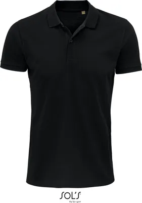 Immagine prodotto di SOLs 03566 | Polo da uomo, Planet Men Polo, 100% Cotonelogico - Colore: Nero - Taglia: L