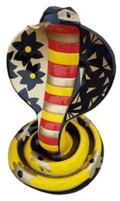Immagine prodotto di Decorazione di design figura cobra in plastica scultura giardino statue 90 cm nuovo