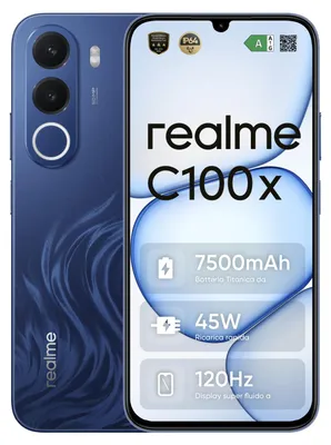 Obrázok produktu pre realme C100x, 17,3 cm (6.8"), 4 GB, 256 GB, 50 MP, Android 16.0, Modrá