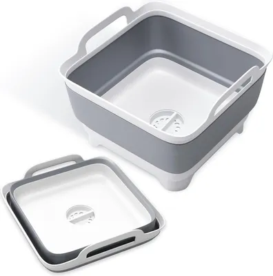 Produktbild von FHzytg 12L Spülschüssel Faltbar Camping Waschbecken inkl. Ablauf