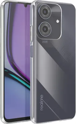Zdjęcie produktu dla Avizar, smukłe etui Realme Note 60 z miękkiego silikonu, przezroczyste