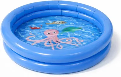 Produktbild von Aufblasbarer Pool rund – Aufstellpool für Kinder & Erwachsene – Gartenpool aus strapazierfähigem PVC für Badespaß im Sommer (∅76 cm)