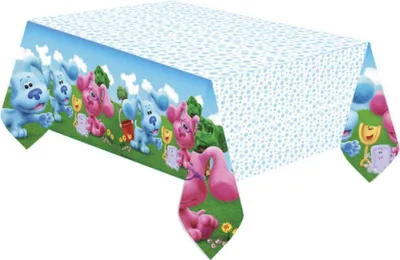 Image de Nappe en papier Amscan « LADEM BLAU » anniversaire 120 x 180 cm