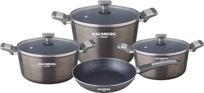 Immagine prodotto di set di pentole da 7 pezzi, grigio, HB-H 760