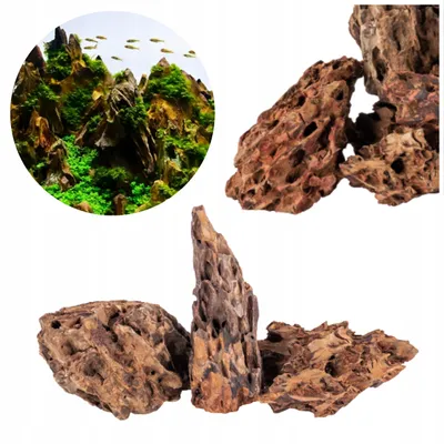 Zdjęcie produktu dla Kamienie dekoracyjne do akwarium „Dragon” 3 kg – naturalny kamień do tworzenia jaskiń