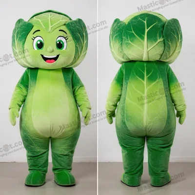 Imagen del producto de Disfraz MASTICOT de col verde lima mascota