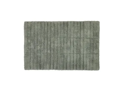 Produktbild von Zone Denmark Badematte Tiles, Badteppich, Badvorleger, Duschvorleger, Baumwolle, Matcha Green, 80 x 50 cm, 23884