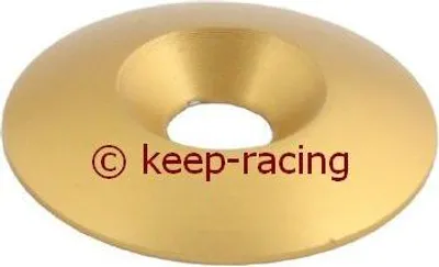 Produktbild von Unterlegscheibe für Senkkopfschraube, 34 x 8mm, Aluminium, eloxiert, Farbe:gold