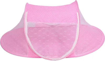 Produktbild von Baldachin für Babybett, Moskitonetz, faltbares Babybett, Baby-Pop-up-Wiege, Insektenschutz-Zelt, tragbares Kinderbett, Baldachin für Babybett, Reisebett, Spielzelt (blau)