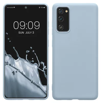 Produktbild von kwmobile Handyhülle für Samsung Galaxy S20 FE Hülle - TPU Case - Kabelloses Laden - Schutzhülle Cover in Hellblau matt