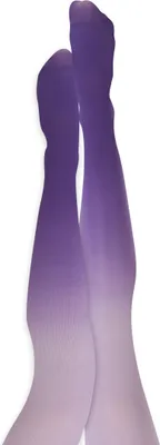 Produktbild von Strumpfhose Farbverlauf Weiß Lila 120 DEN Karneval Fasching Party Halloween Anime