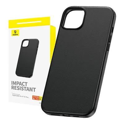 Zdjęcie produktu dla Baseus Fauxther, Pokrowiec, Apple, iPhone 15 Plus, 17 cm (6.7"), Czarny