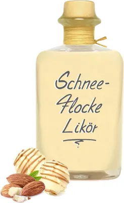 Produktbild von Schneeflocke Likör 0,5L 18%Vol Weihnachtslikör mit Mandeln & Trüffeln
