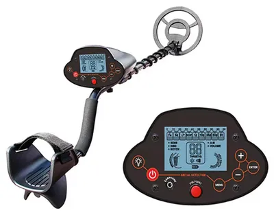 Productafbeelding van ZELURXX Metal Detector met LCD-display, 8 inch, waterdicht, hoge gevoeligheid, detectiediepte 1-2 meter, pinpointer voor schatzoeken, veiligheid, archeologie