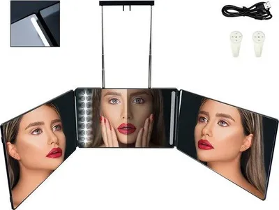 Productafbeelding van Spiegel voor zelf haarstyling - Hoge resolutie, draagbaar, multifunctioneel