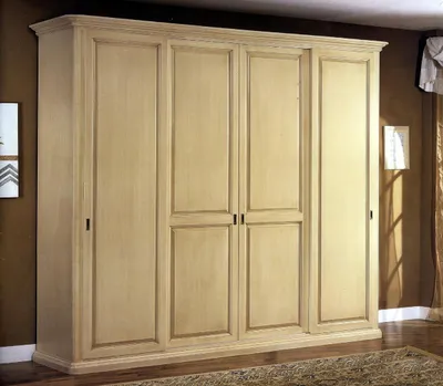 Produktbild von Kleiderschrank Schrank Schränke Luxus Schlafzimmer Holz Italienische Möbel Neu