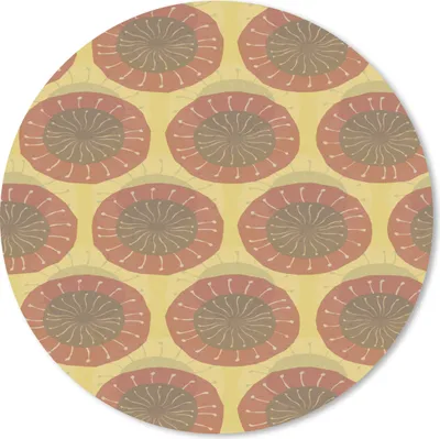 Produktbild von MuchoWow® Mauspad Mousepad Sonnenblumen - Muster - Südamerika 20x20 cm - Mousepads - Maus Mat - Pad - Mausunterlage - Schreibtischmatte