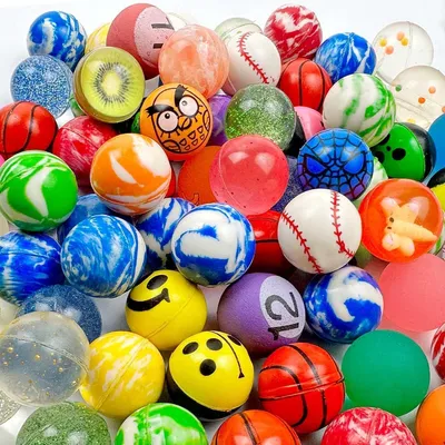 Productafbeelding van Stuitballen voor kinderen - Set van 100 - Stuitbal - 33mm Stuitballen