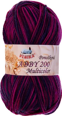 Produktbild von 100g Strickgarn Abby 200 multicolor Sockengarn Socken-Wolle Strumpfgarn