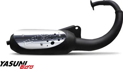 Obrázek produktu pro Výfukový systém Yasuni s homologací kompatibilní s Minarelli stojatým, Yamaha BWS NG, MBK Booster Aprilia SR AC Rocket Bump Slider Stunt Spy Amico Spirit GL Zuma II 50 ccm