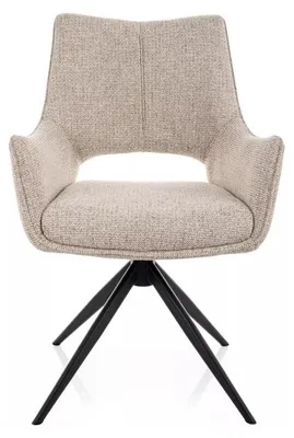 Image de Chaise pivotante en tissu - Gamme Fino II - Beige