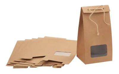 Produktbild von VBS Kraftkarton Geschenkbox mit Sichtfenster, 6 Stück