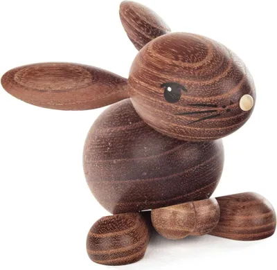 Obrázok produktu pre Veľkonočný zajačik "Hansi" tmavý" výška 8cm NOVINKA
