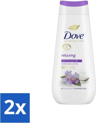 Produktbild von Dove Duschcreme - Entspannend - Kokosnuss & Jasmin - 225 ml - Vorteilspack - 2 Stücke