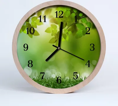 Produktbild von Holzuhr 30fi cm wanduhr - Frühling Natur
