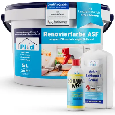 Produktbild von plid Premium Anti-Schimmel-Set Schimmelschutz Schimmelbekämpfung Anti-Schimmel Sanierset