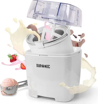 Produktbild von Duronic IM540 Eismaschine | Gefrierbehälter mit 1,5 L Fassungsvermögen | fertiges Dessert in 15-30 Minuten | Speiseeismaschine/Speiseeisbereiter
