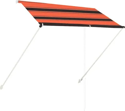 Produktbild von vidaXL Einziehbare Markise 200×150 cm Orange und Braun