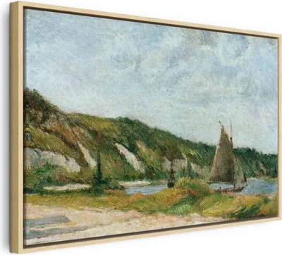 Produktbild von Italienischer Leinwand Leinwandbild - Les voiliers (Paul Gauguin) 120x80 cm Reproduktionen l-F-12487-b-a