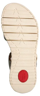 Produktbild von Tamaris Comfort Damen Sandale aus Leder mit Plateau und Schnallen 8-88721-44, Größe:40 EU, Farbe:Grün