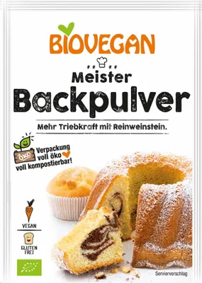 Produktbild von Biovegan - Meister Backpulver - 3x17g