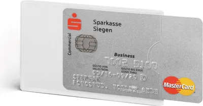 Obrázek produktu pro DURABLE Obal na platební karty RFID SECURE 54x86 mm, malé balení, transparentní, 890319, 3 ks