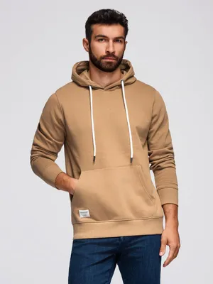 Imagen del producto de Ombre Clothing. Sudadera con capucha para hombre, modelo Carive, color marrón, talla S