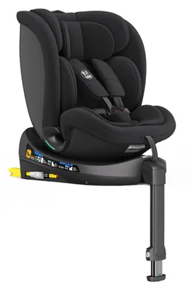 Immagine prodotto di Seggiolino auto BUF BOOF® N17 Fix i-Size 40–150 cm, girevole a 360°, ISOFIX con piede di supporto, funzione reclinabile 165°, R129 Nero