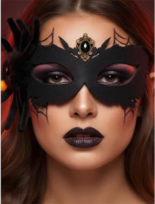 Produktbild von Halloween-Augenmaske - Schwarz - Maskerade-Maske - Kostüm-Accessoire - Damen