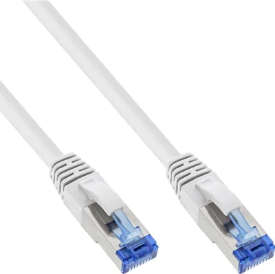 Produktbild von InLine Patchkabel, S/FTP (PiMf), Cat.6A, halogenfrei, weiß, 1,5m, 1,5 m, Cat6a, S/FTP (S-STP), RJ-45, RJ-45, Weiß