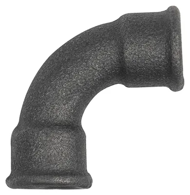 Produktbild von Riegler Bogen 2a, 90°, kurz, Rp 1 1/4 i., Rp 1 1/4 i., Temperguss schwarz