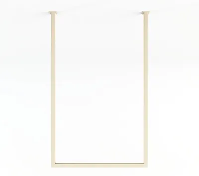 Produktbild von Decken-Handtuchhalter TENSI80x50cm – aus hochwertigem Stahlrohr | Cashew | Metallbude