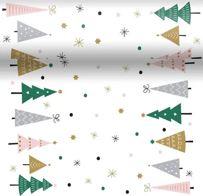 Produktbild von Duni 3-in-1 Weihnachtsbäume 40x480cm